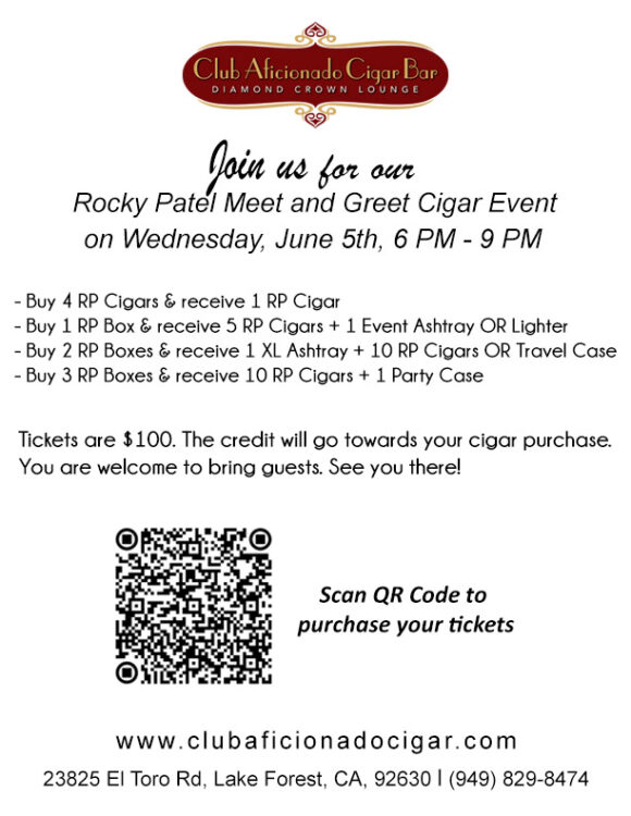 Rocky Patel Meet and Greet Event with Rocky Patel himself